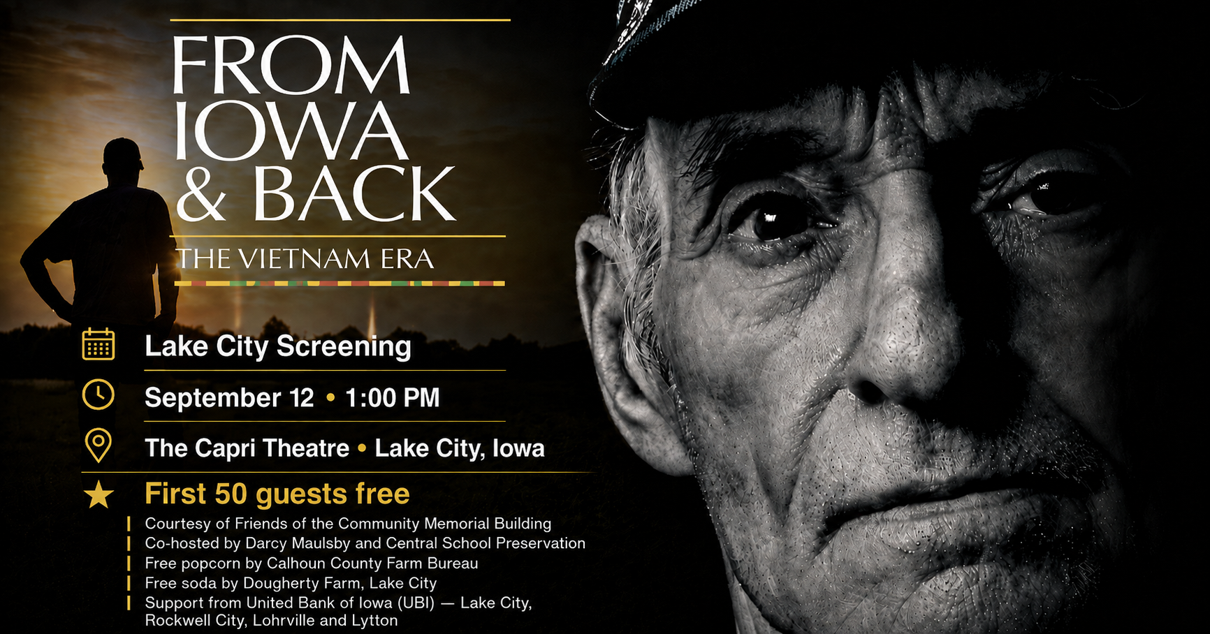 From Iowa and Back Film Screening in Lake City, September 12