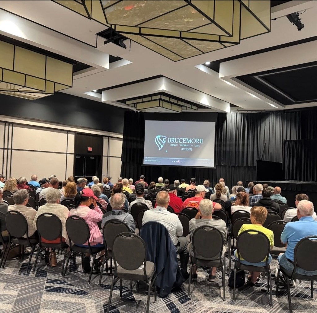 Audience attending a From Iowa and Back documentary screening at Riverside Casino & Golf Resort in Riverside, Iowa.